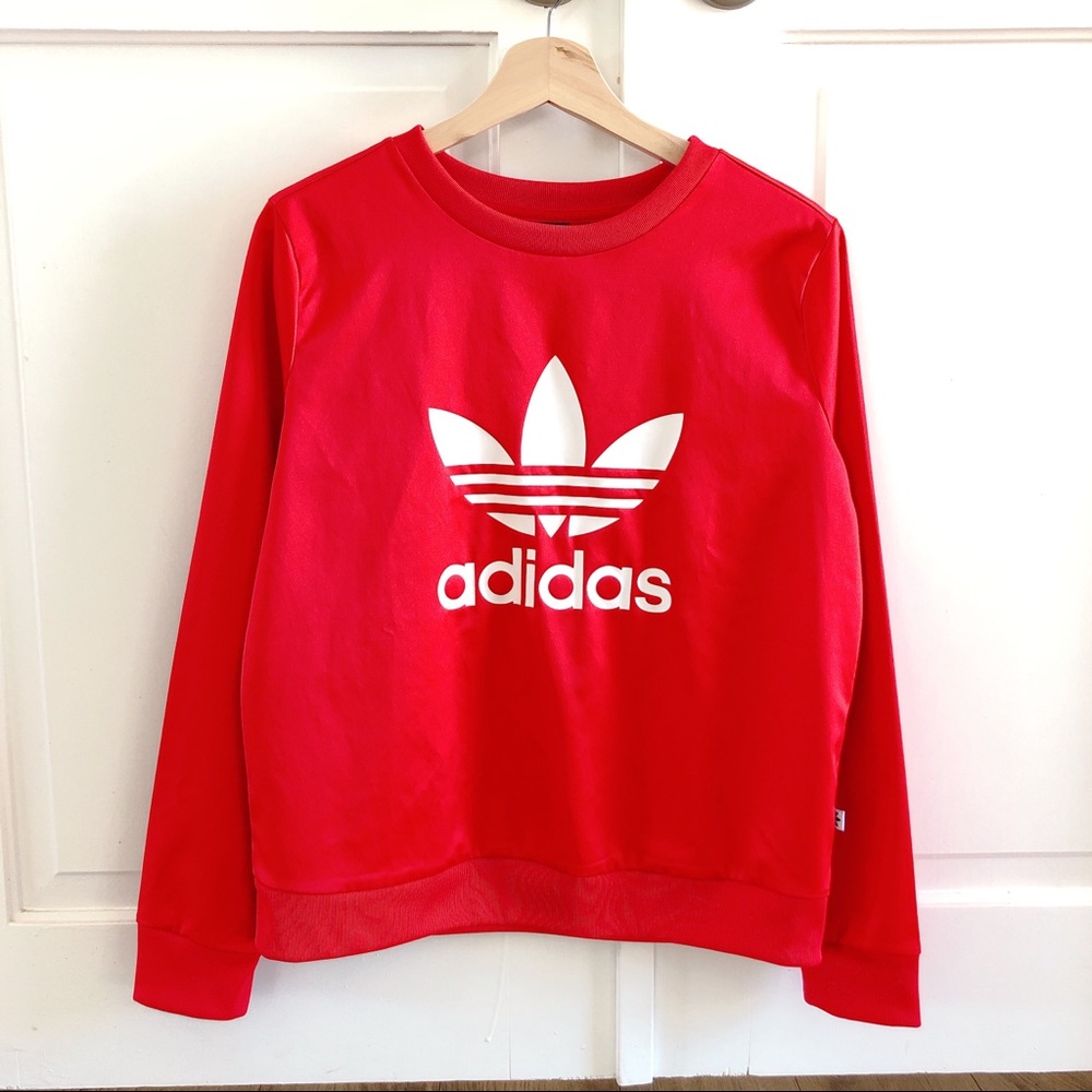 Long Sleeve Tops Trefoil Crew Sweatshirt